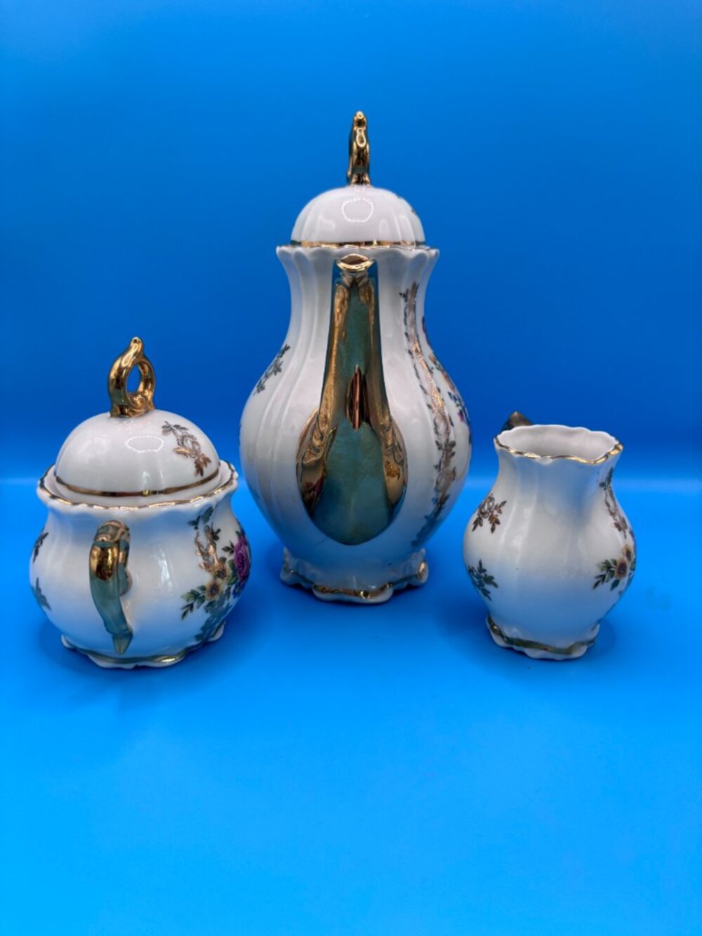 Vintage Gold Luster Barvarian Tea Set - Picture 8 of 11